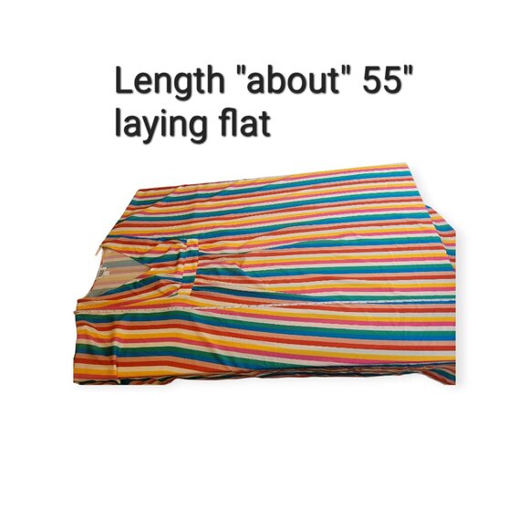 Unique Vintage Rainbow Striped Burton Caftan Dress size o/s - Picture 13 of 16